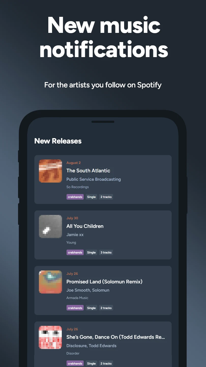 crabhands: new music releases screenshot